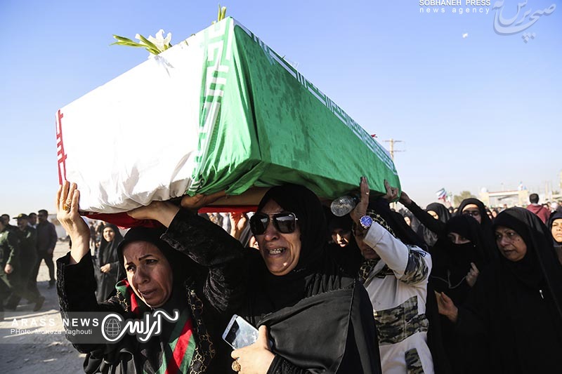 گزارش تصویری / ورود ‌پیکر ۲۸ شهید دفاع مقدس از شلمچه