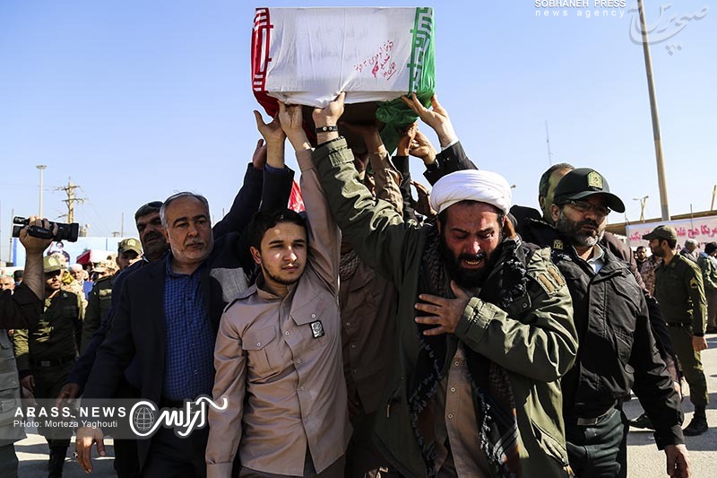 گزارش تصویری / ورود ‌پیکر ۲۸ شهید دفاع مقدس از شلمچه