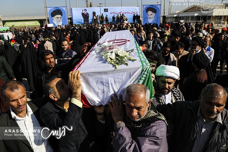 گزارش تصویری / ورود ‌پیکر ۲۸ شهید دفاع مقدس از شلمچه