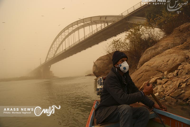 شیوع بیماری‌های تنفسی در خوزستان در اثر ریزگردها