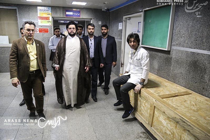 گزارش تصویری / بازدید حجت الاسلام والمسلمین سید محمد جواد جزایری ، مدیر دفتر مجمع جهانی اهل بیت در خوزستان از بیمارستان امام خمینی اهواز