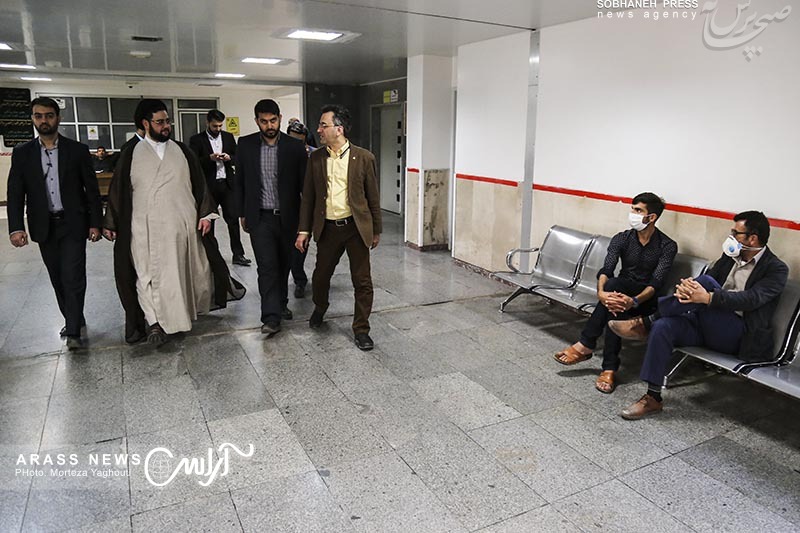 گزارش تصویری / بازدید حجت الاسلام والمسلمین سید محمد جواد جزایری ، مدیر دفتر مجمع جهانی اهل بیت در خوزستان از بیمارستان امام خمینی اهواز