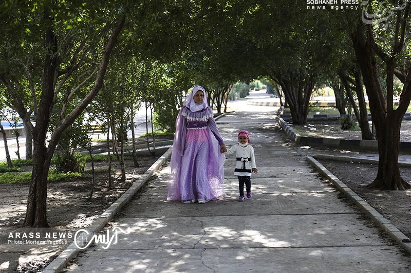 گزارش تصویری / آرزوی مریم سه ساله ، یک عالمه بادکنک