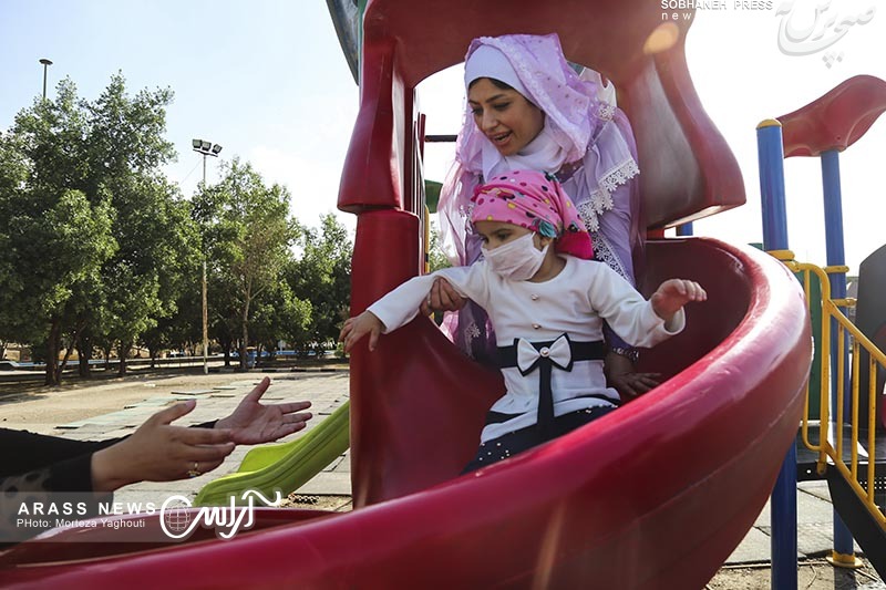 گزارش تصویری / آرزوی مریم سه ساله ، یک عالمه بادکنک