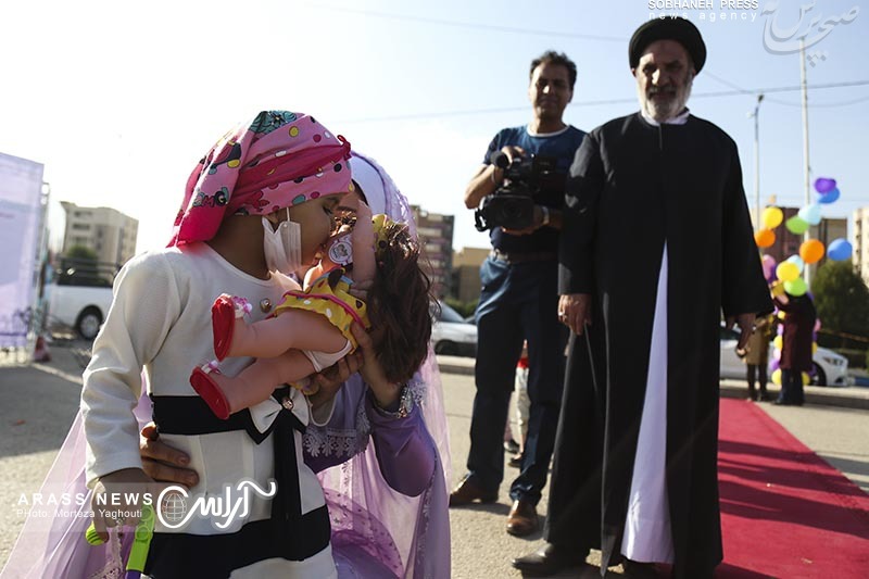 گزارش تصویری / آرزوی مریم سه ساله ، یک عالمه بادکنک