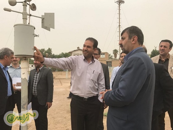 گزارش تصویری بازدید مدیرکل مدیریت بحران استانداری خوزستان  از اداره کل هواشناسی استان خوزستان