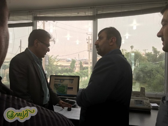 گزارش تصویری بازدید مدیرکل مدیریت بحران استانداری خوزستان  از اداره کل هواشناسی استان خوزستان