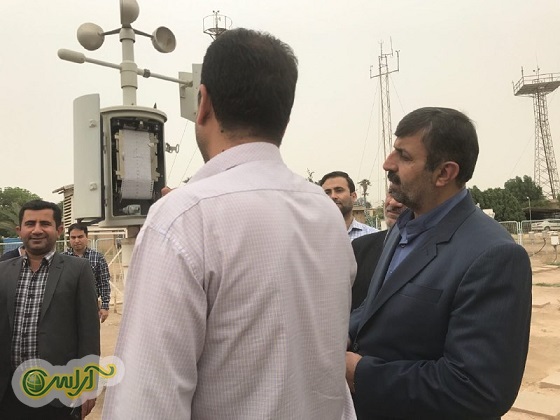 گزارش تصویری بازدید مدیرکل مدیریت بحران استانداری خوزستان  از اداره کل هواشناسی استان خوزستان