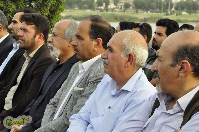 گزارش تصویری/ کلنگ زنی پروژه پل کابلی گردشگری و تفریحی با حضور استاندار خوزستان