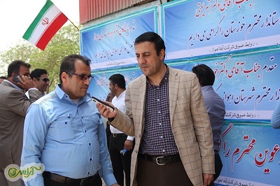 فردوس کریمی: با افتتاح طرح اتصال تاسیسات آبرسانی گروه ملی به شبکه آب شرق اهواز گام بلندی جهت رفع کمبود آب شهر برداشته شد