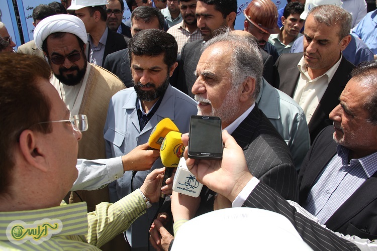 گزارش تصویری/ بازدید از روند اجرایی فولادشادگان با حضور استاندار خوزستان