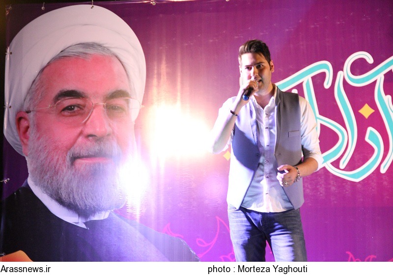 گزارش تصویری/ جشن بزرگ پیروزی دکتر روحانی رییس جمهور منتخب در اهواز