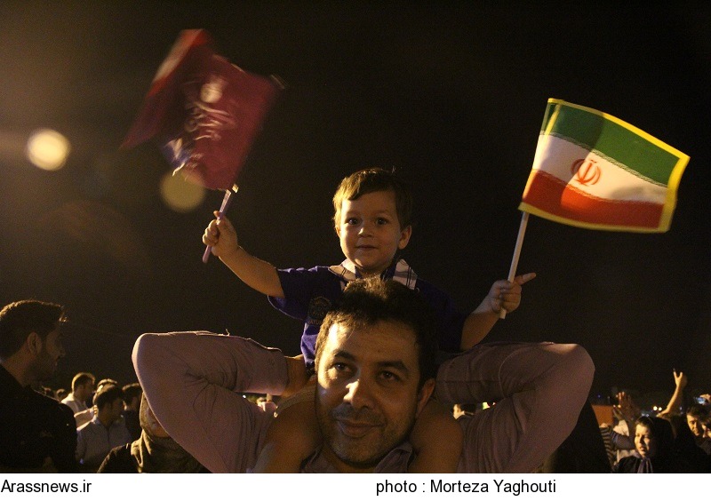 گزارش تصویری/ جشن بزرگ پیروزی دکتر روحانی رییس جمهور منتخب در اهواز