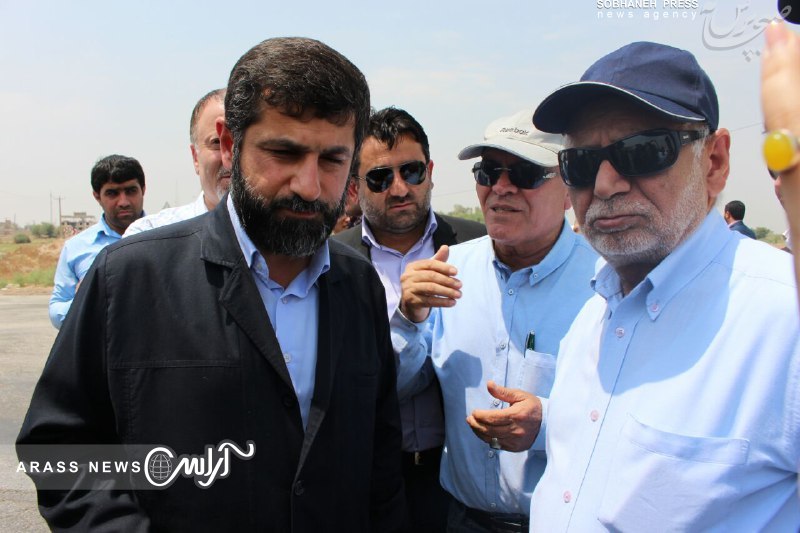بازدید استاندار خوزستان از جاده های دسترسی پایانه مرزی چذابه
