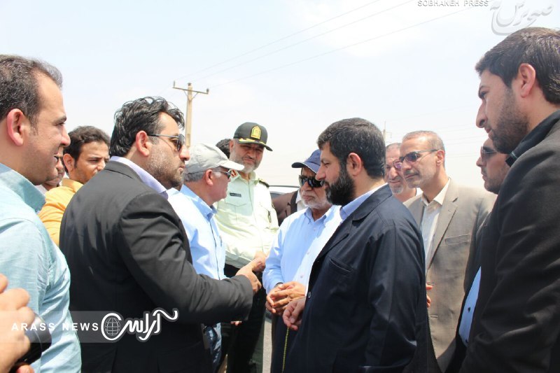 بازدید استاندار خوزستان از جاده های دسترسی پایانه مرزی چذابه