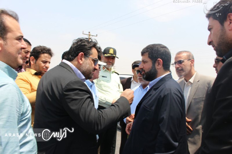 بازدید استاندار خوزستان از جاده های دسترسی پایانه مرزی چذابه