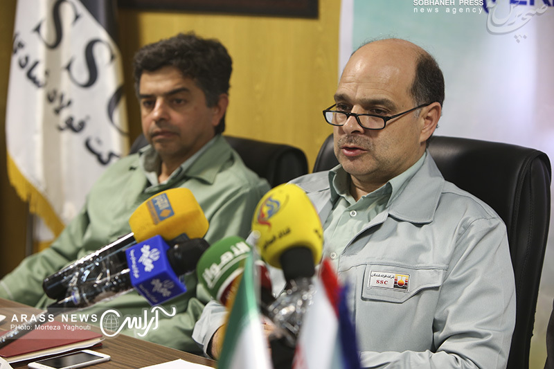 زارش تصويري/ كنفرانس خبري با موضوع توليد آهن اسفنجي در شركت فولاد شادگان