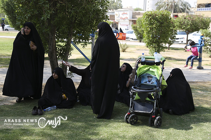 گزارش تصویری/ مراسم تشییع و تدفین دو شهید گمنام همزمان با شهادت امام جعفر صادق (ع) در اهواز