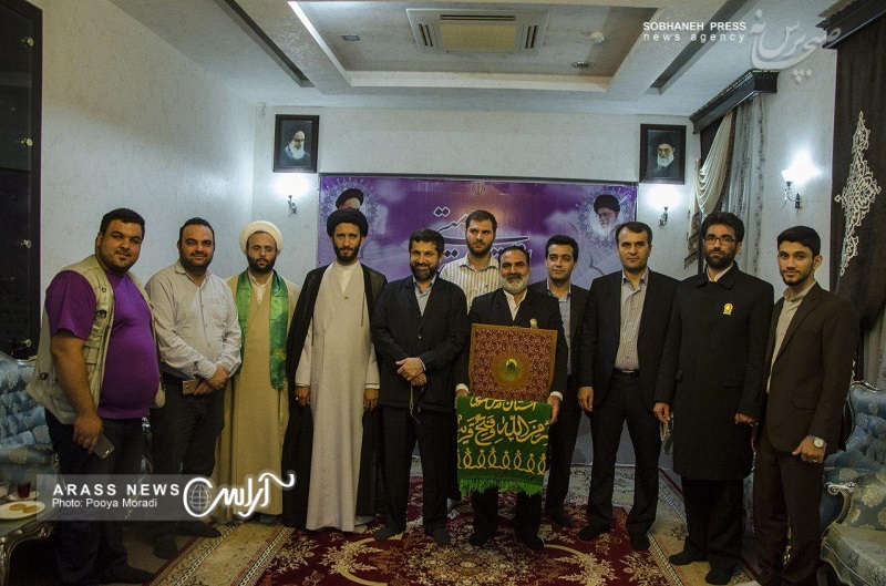 گزارش تصویری/ دیدار استاندار خوزستان با کاروان خادمین امام رضا(ع) در استانداری خوزستان
