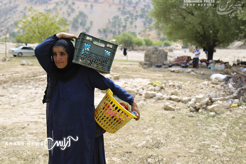 گزارش تصويري/ مناطق سيل زده مرغزار امام زاده عبدالله ، صیدون باغملک