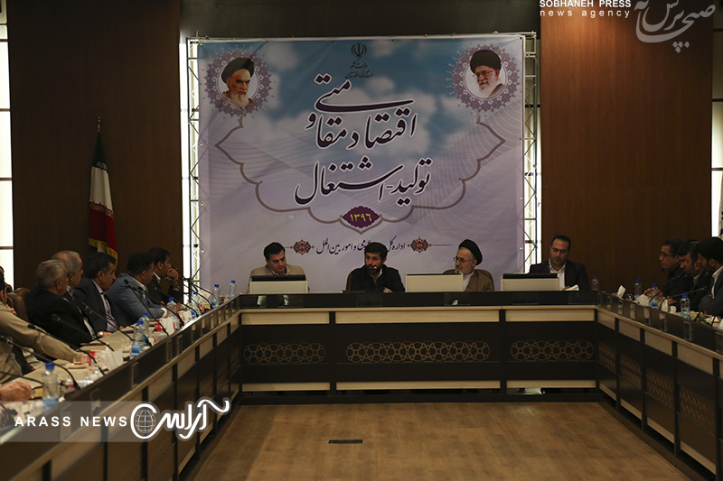 گزارش تصويري/ نشست استاندار خوزستان با اعضاي ستاد اصولگرایان حامی روحانی در استان