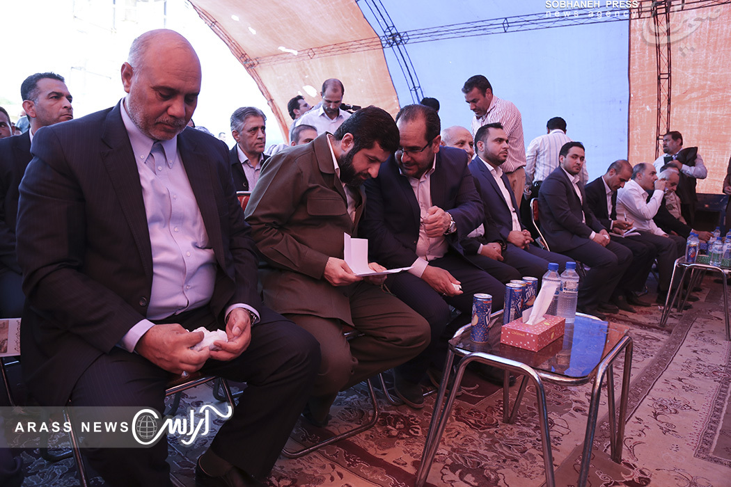 گزارش تصويري/آیین افتتاح آبرسانی به شهرهای دشت آزادگان و آغاز عملیات اجرایی آبرسانی به پایانه مرزی چذابه