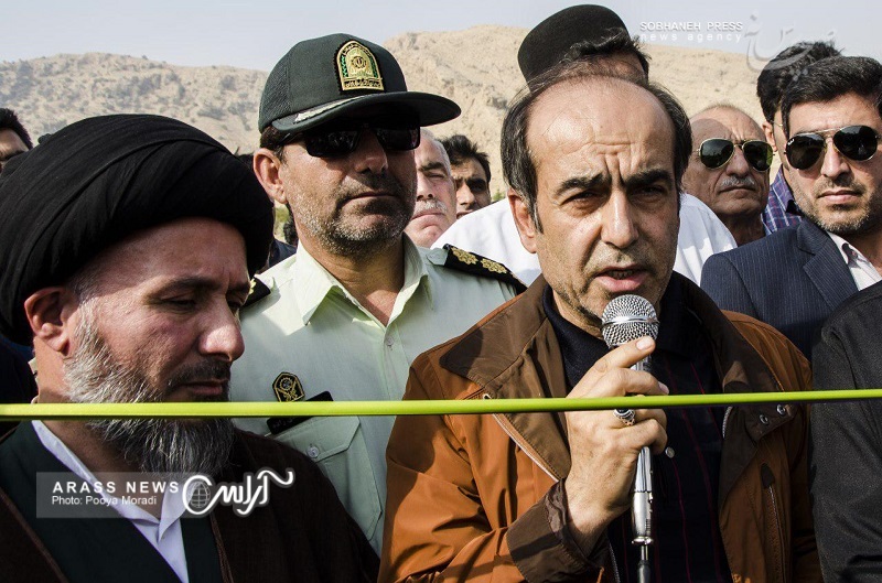 گزارش تصویری/ افتتاح پل هلایجان ایذه با حضور استاندار خوزستان و نماینده مردم ایذه در  این شهرستان