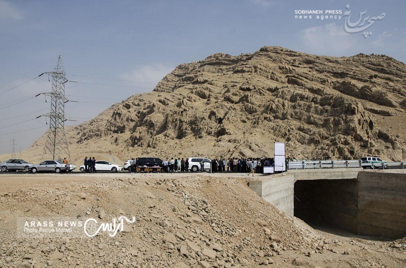 گزارش تصویری/ افتتاح پل هلایجان ایذه با حضور استاندار خوزستان و نماینده مردم ایذه در  این شهرستان