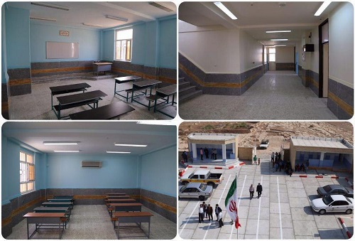 بهره برداری از مدرسه 6 کلاسه بنیاد برکت در روستای محروم آسماری باغملک