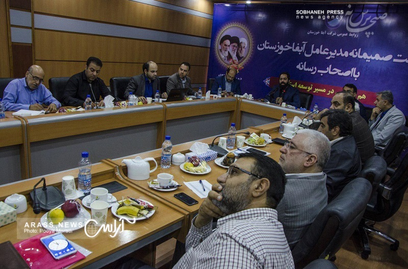 گزارش تصویری/ نشست خبری مدیرعامل شرکت آب و فاضلاب خوزستان
