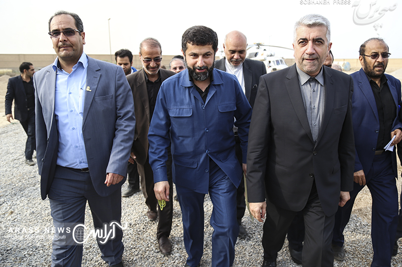گزارش تصویری/ آیین طرح آبرسانی بستان به پایانه مرزی چذابه با حضور وزیر نیرو و مسئولان استانی در بستان