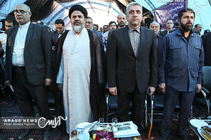 گزارش تصویری/ آیین طرح آبرسانی بستان به پایانه مرزی چذابه با حضور وزیر نیرو و مسئولان استانی در بستان