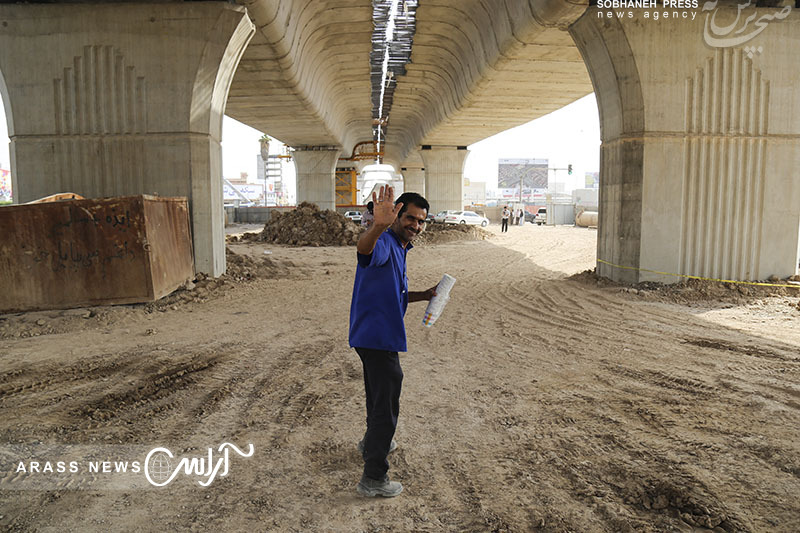گزارش تصویری/ بازدید استاندار خوزستان و شهردار اهواز  از پروژه های عمرانی شهرداری اهواز