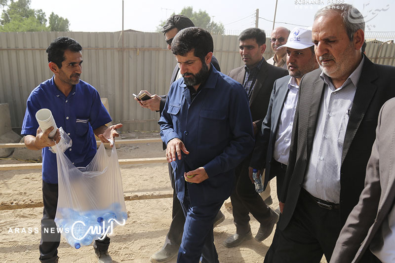 گزارش تصویری/ بازدید استاندار خوزستان و شهردار اهواز  از پروژه های عمرانی شهرداری اهواز