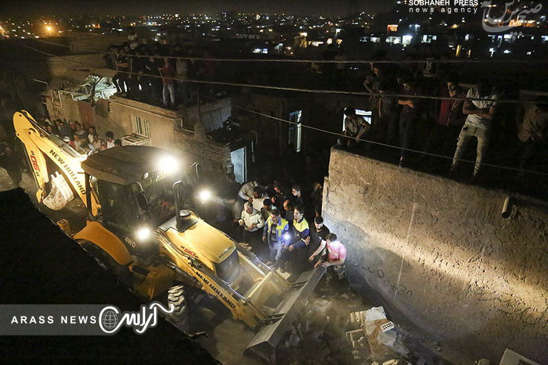 گزارش تصویری / حادثه انفجار گاز در کوی رمضان اهواز