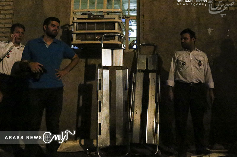 گزارش تصویری / حادثه انفجار گاز در کوی رمضان اهواز