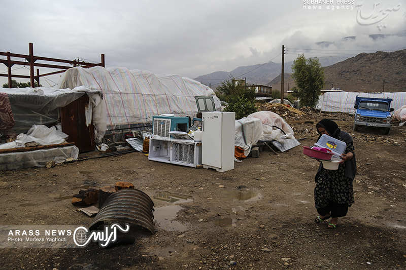 فاجعه تلخ زلزله کرمانشاه  روستای کوئیک حسن، سرپل ذهاب یک ماه پس از وقوع آن به روایت عکاس آراس +تصاویر