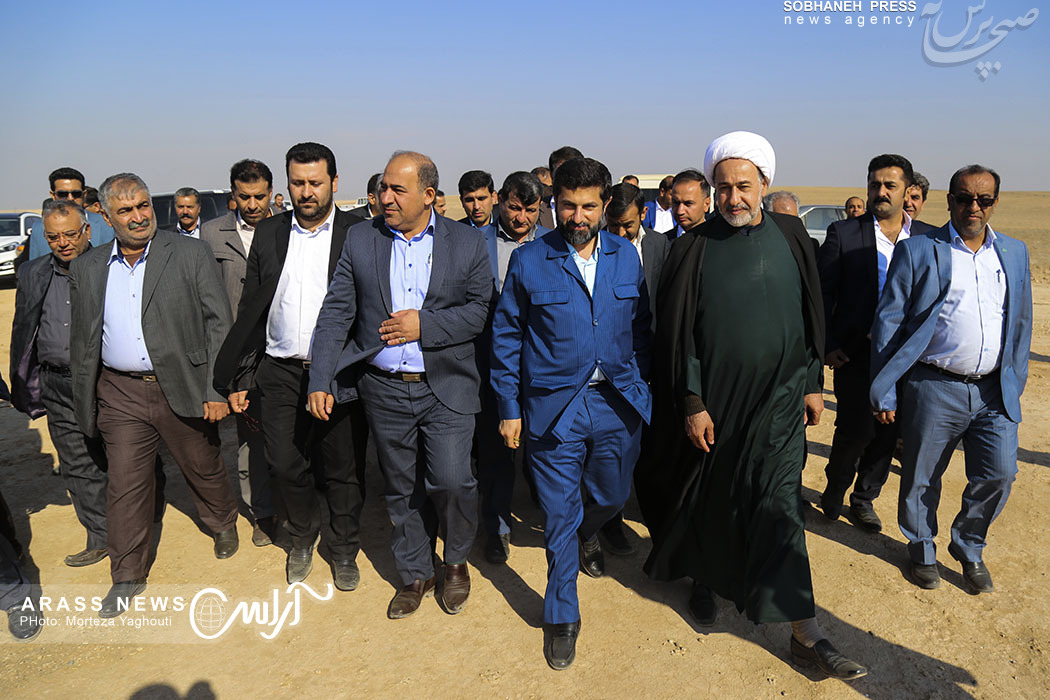 حاشیه های تصویری آغاز عملیات اجرایی پنج پروژه شهر جدید رامین،کشتارگاه صنعتی و نیروگاه خورشیدی