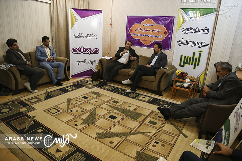 گزارش تصویری / نشست خبری مهندس مهران باباپور نایب رئیس شورای اسلامی کلانشهر اهواز در تحریریه آراس