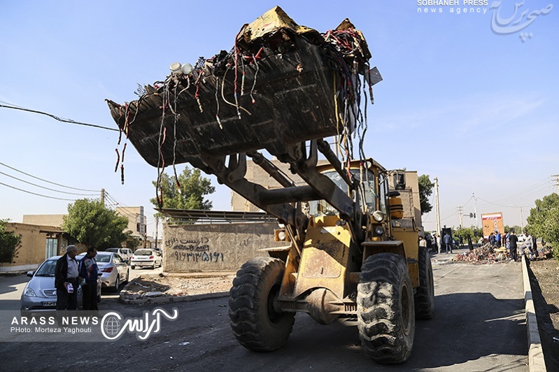 گزارش تصویری / جمع آوری معدوم سازی قلیان توسط شهرداری منطقه 3 اهواز