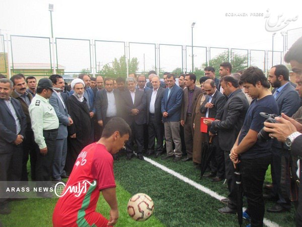 بهره برداری از زمین چمن مصنوعی کانون فرهنگی پرورشی امام خمینی( ره ) شهرستان رامشیر