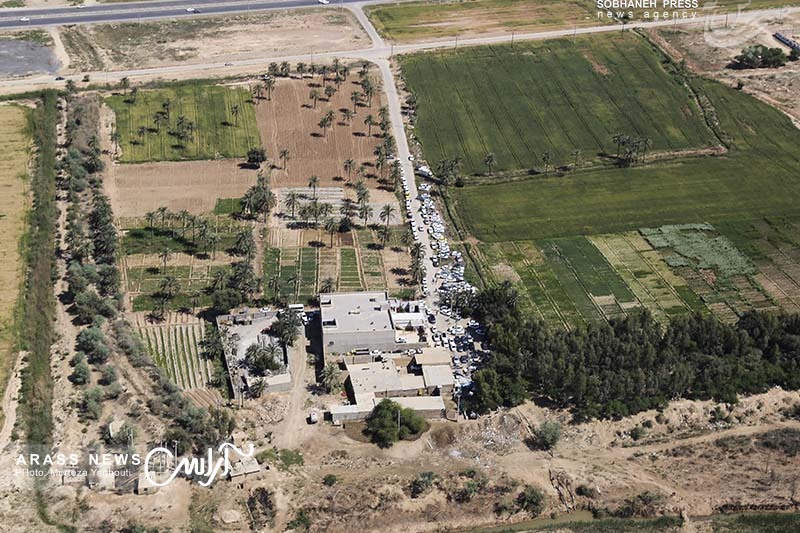 گزارش تصویری / گشت امداد هوایی هلال احمر خوزستان در روز طبیعت