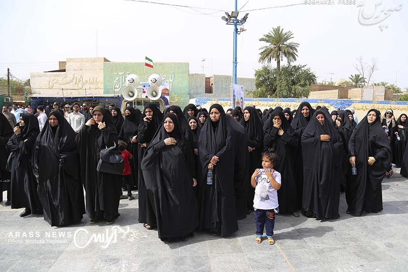 گزارش تصویری / مراسم تشییع و خاکسپاری شهید مدافع حرم سيد عمار موسوی