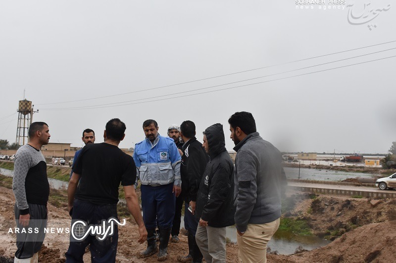 گزارش تصویری / بازدید میدانی مدیرکل مدیریت بحران استانداری از عملیات ترمیم سیل بند رفیع