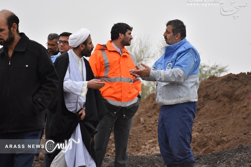 گزارش تصویری / بازدید میدانی مدیرکل مدیریت بحران استانداری از عملیات ترمیم سیل بند رفیع