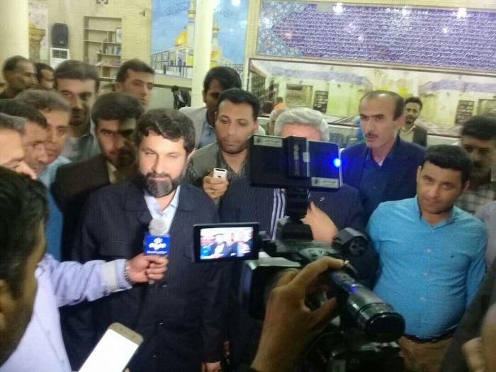کلنگ زنی مقبره امامزاده عبدلله دهستان دهملا در هندیجان