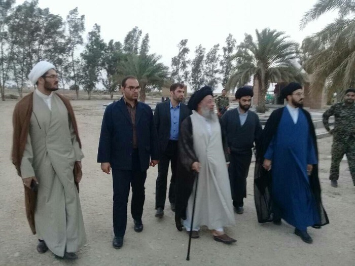 کلنگ زنی مقبره امامزاده عبدلله دهستان دهملا در هندیجان