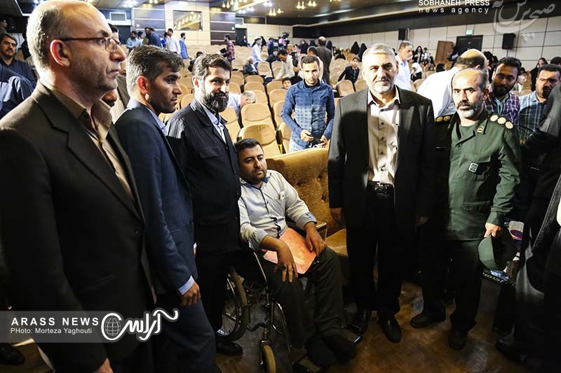 گزارش تصویری / آیین نکوداشت جانبازان مدافع حرم شهرستان اهواز