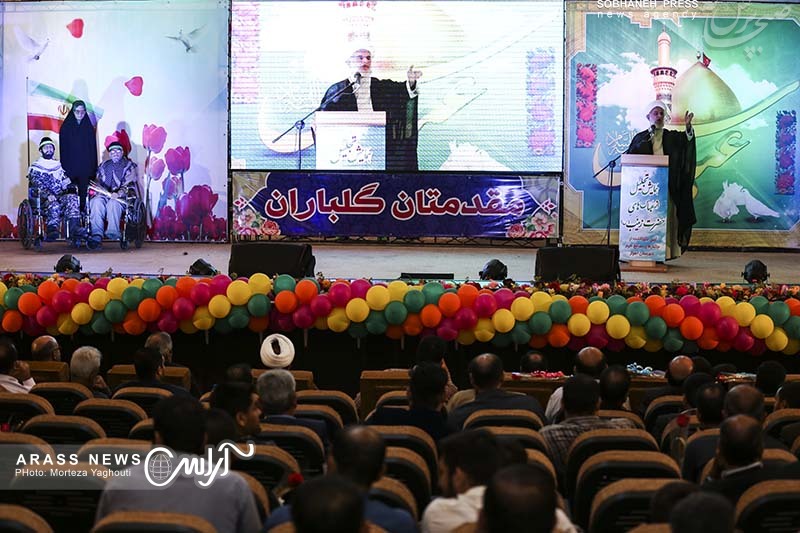 گزارش تصویری / آیین نکوداشت جانبازان مدافع حرم شهرستان اهواز