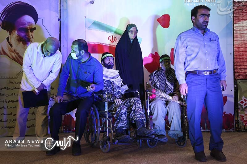 گزارش تصویری / آیین نکوداشت جانبازان مدافع حرم شهرستان اهواز